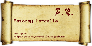 Patonay Marcella névjegykártya